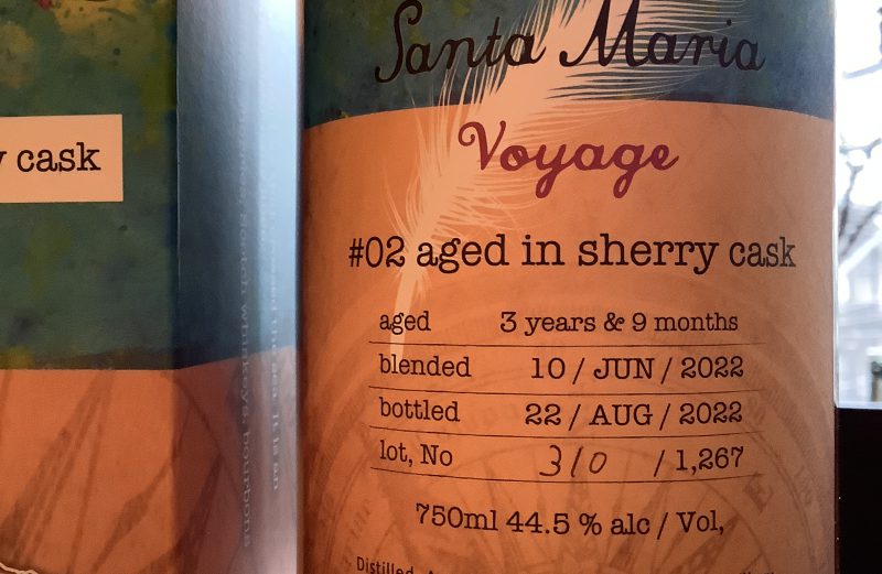 うのすけさけものがたり　第2話・Ie Rum Santa Maria Voyage #2 aged in sherry cask(沖縄・伊江島)